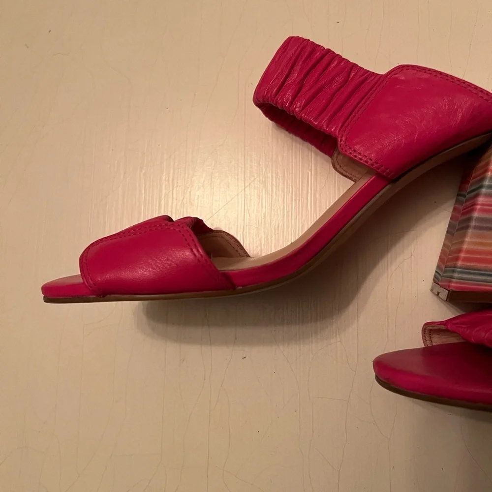 Anthropologie Capelli Rossi Striped Heels size 40 - Picture 5 of 12